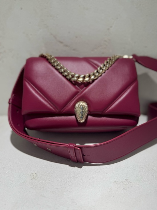 BVLGARI Handbags - Bvlgari Serpenti Cabochon Matelassé Leather Crossbody Bag